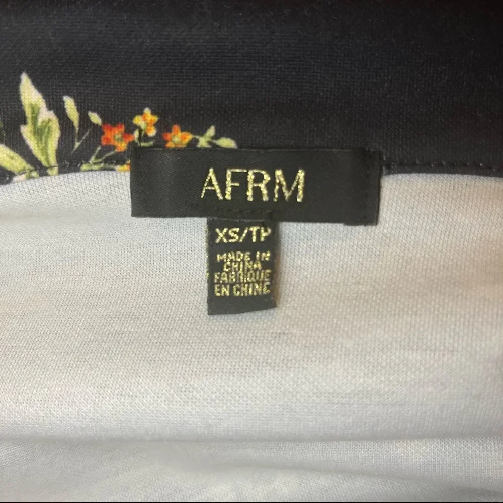 AFRM Floral Track Jacket with Racing Stripe